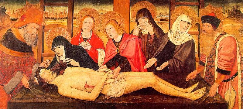 Jaime Huguet The Lamentation of Christ oil painting image